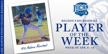 Andrew Merchant Named Region 8 Baseball Player of the Week