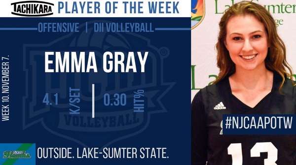 Gray Named DII Offensive Player of the Week