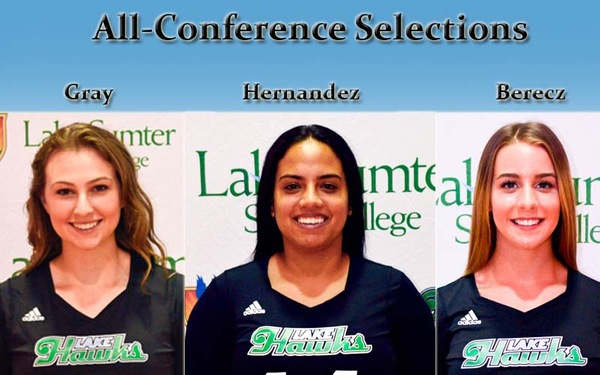 Three Lakehawks Earn All-Conference Selections
