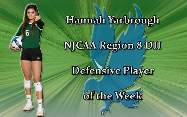 Yarbrough Earns Defensive POW Honors